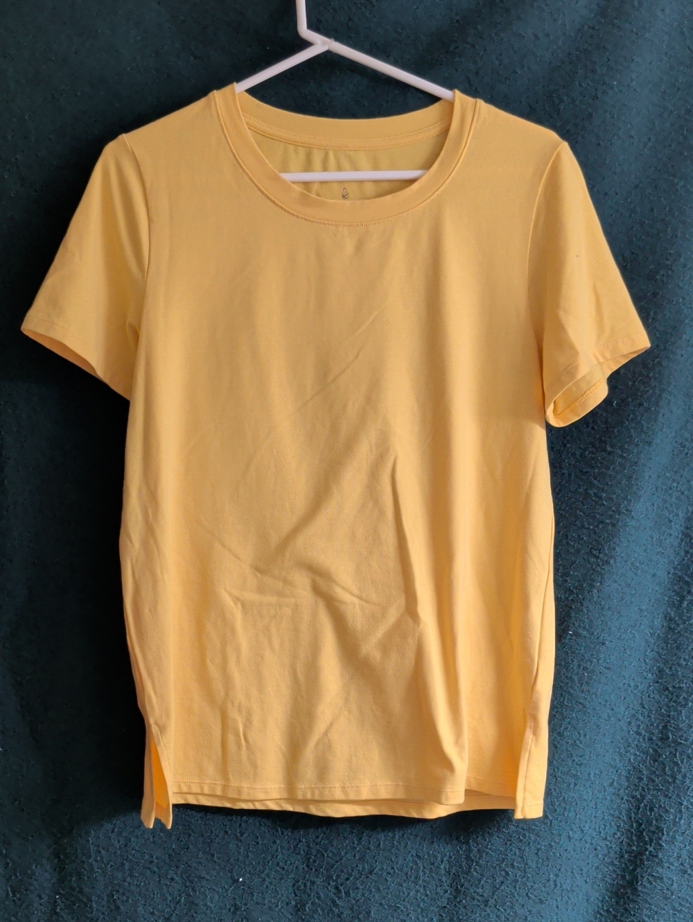 Cuddl Duds Short Sleeve Crewneck Tee - Pale Yellow